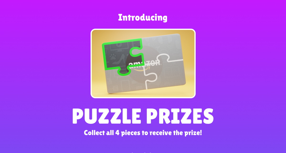 Introducing: Puzzle Prizes 🧩