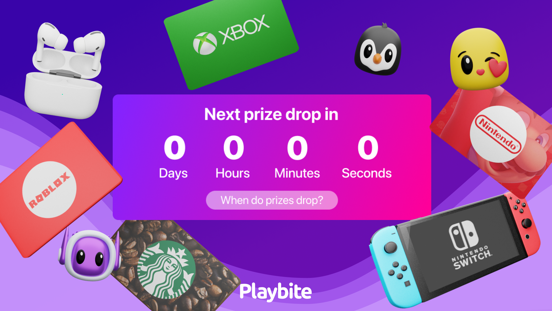 When do prizes drop?
