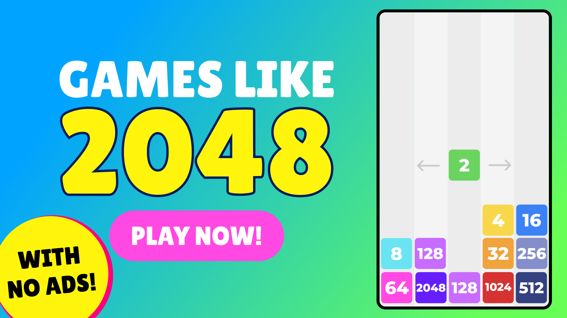 Games Like 2048 &#8211; Play Now with No Ads!