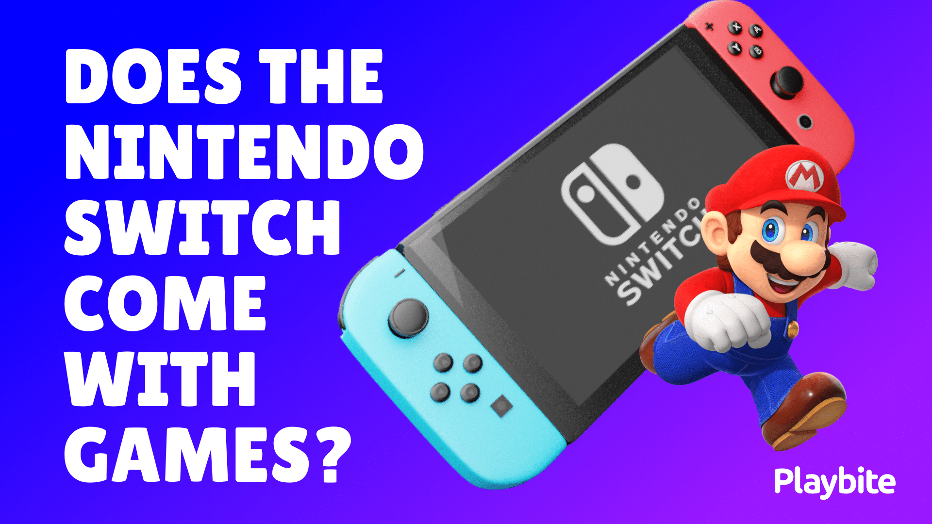 Does The Nintendo Switch Come With Games?