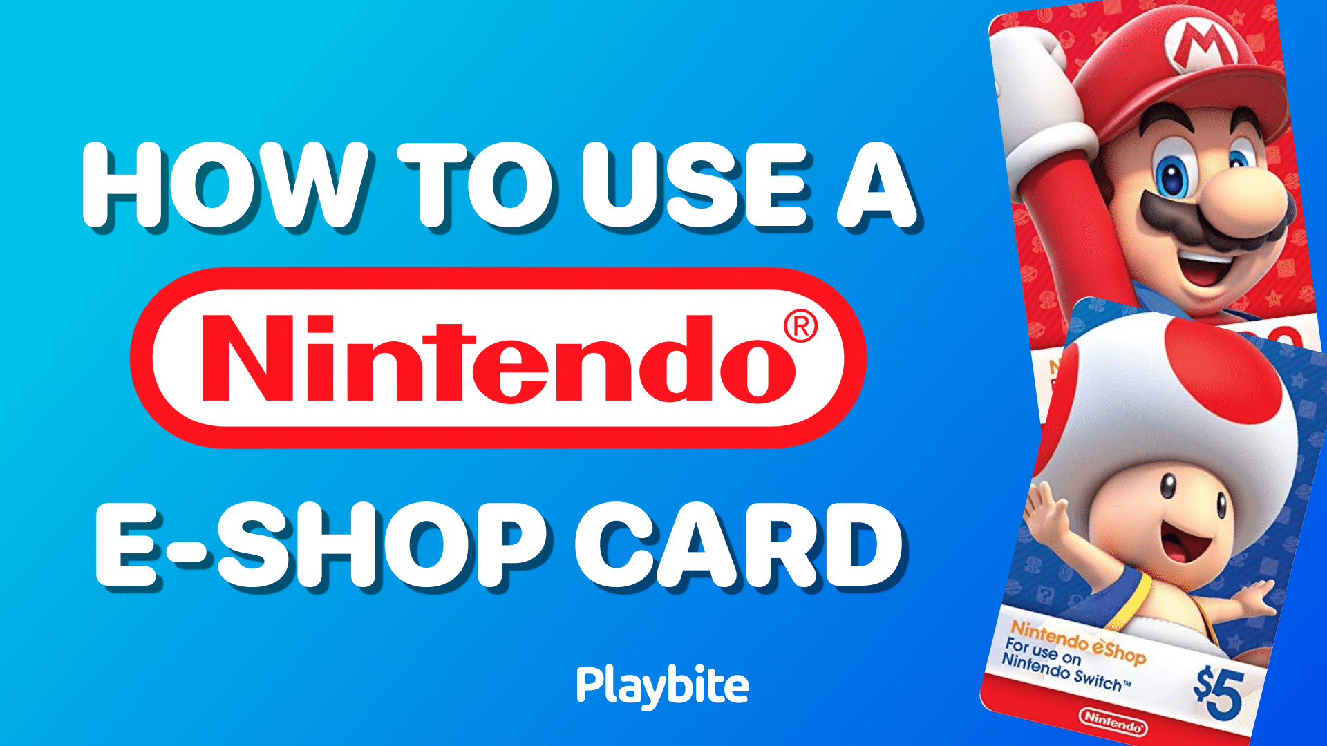 How To Use A Nintendo eShop Card - Playbite