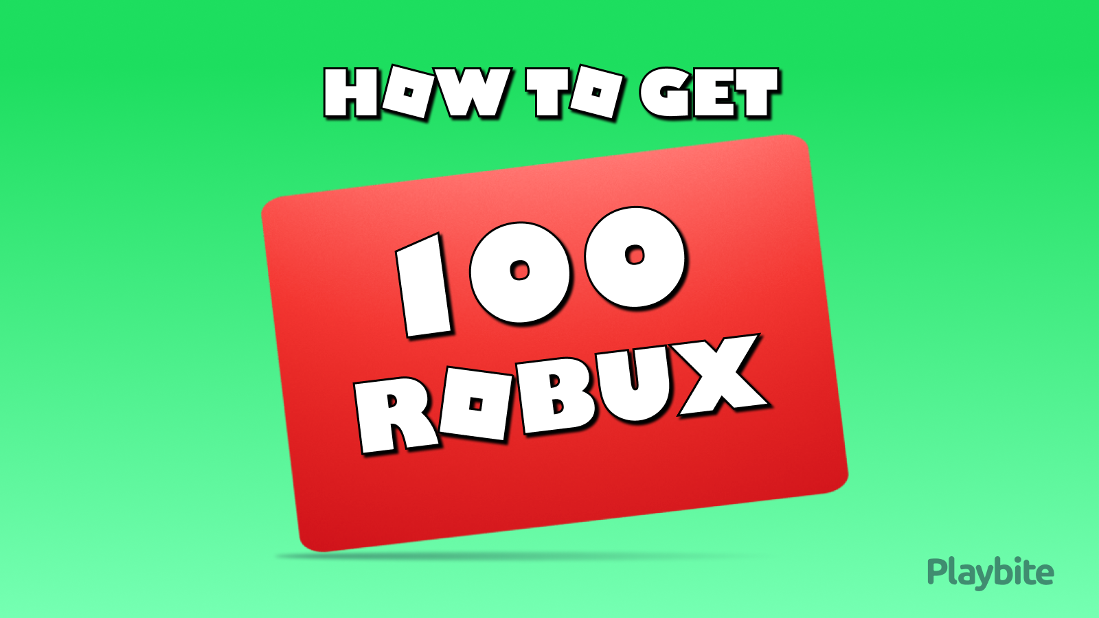 How To Get 100 Robux For Free