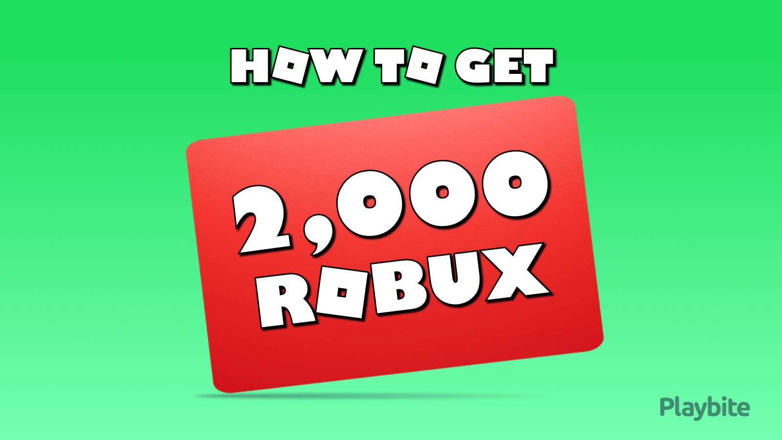 How To Get 2000 Robux For Free