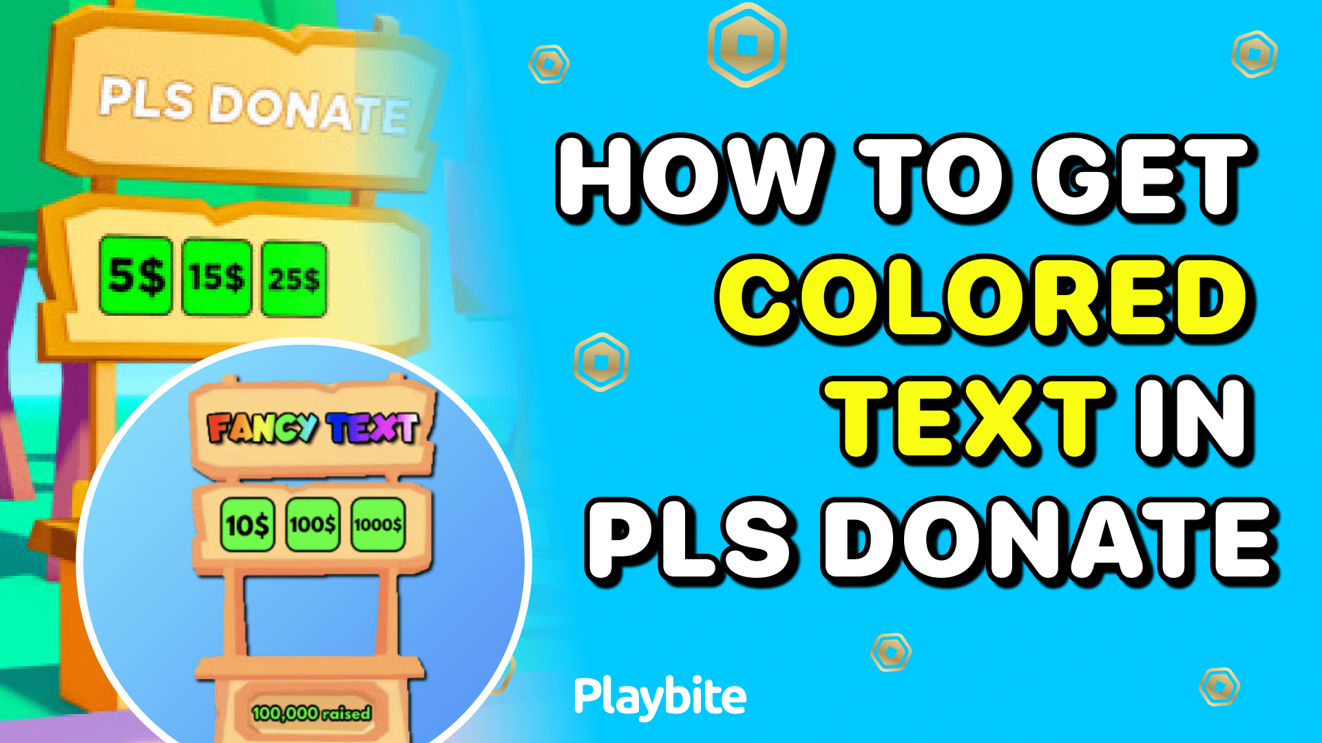 How To Get Colored Text In PLS DONATE - Playbite