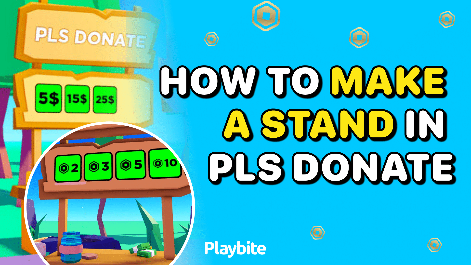 How To Make A Stand In PLS DONATE