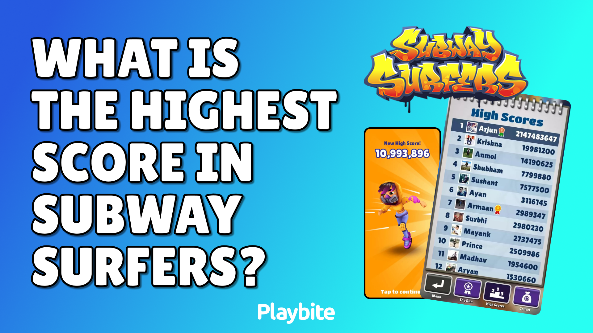 What Is The Highest Score In Subway Surfers?