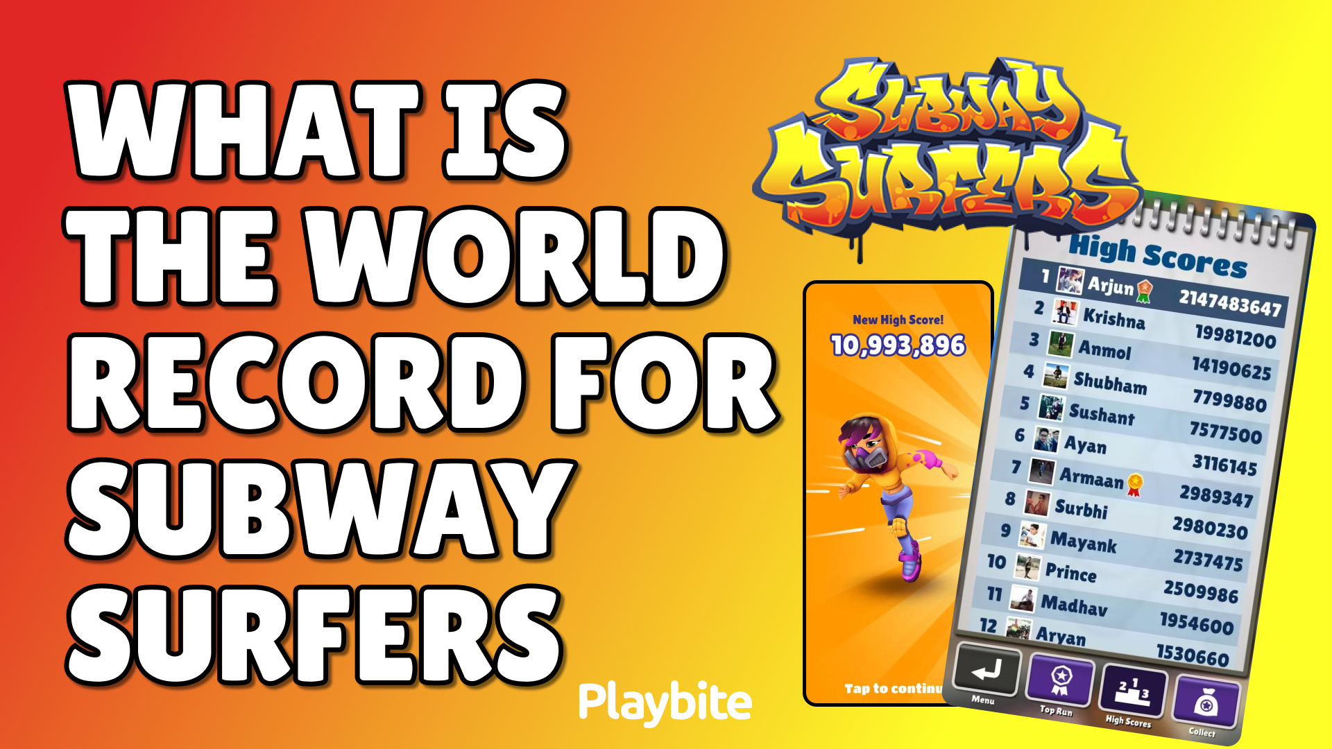 What Is The World Record For Subway Surfers?