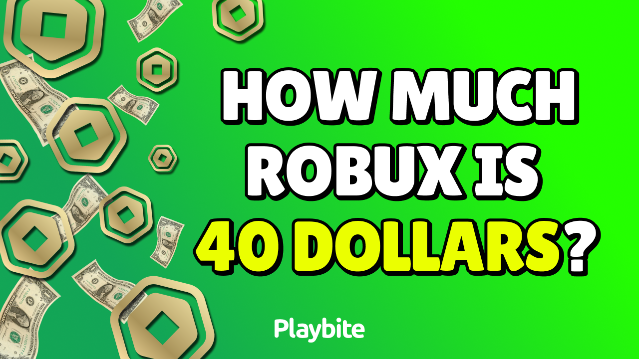 How Much Robux Is 40 Dollars?