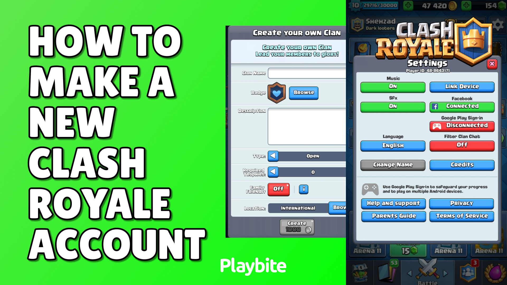 How To Make A New Clash Royale Account
