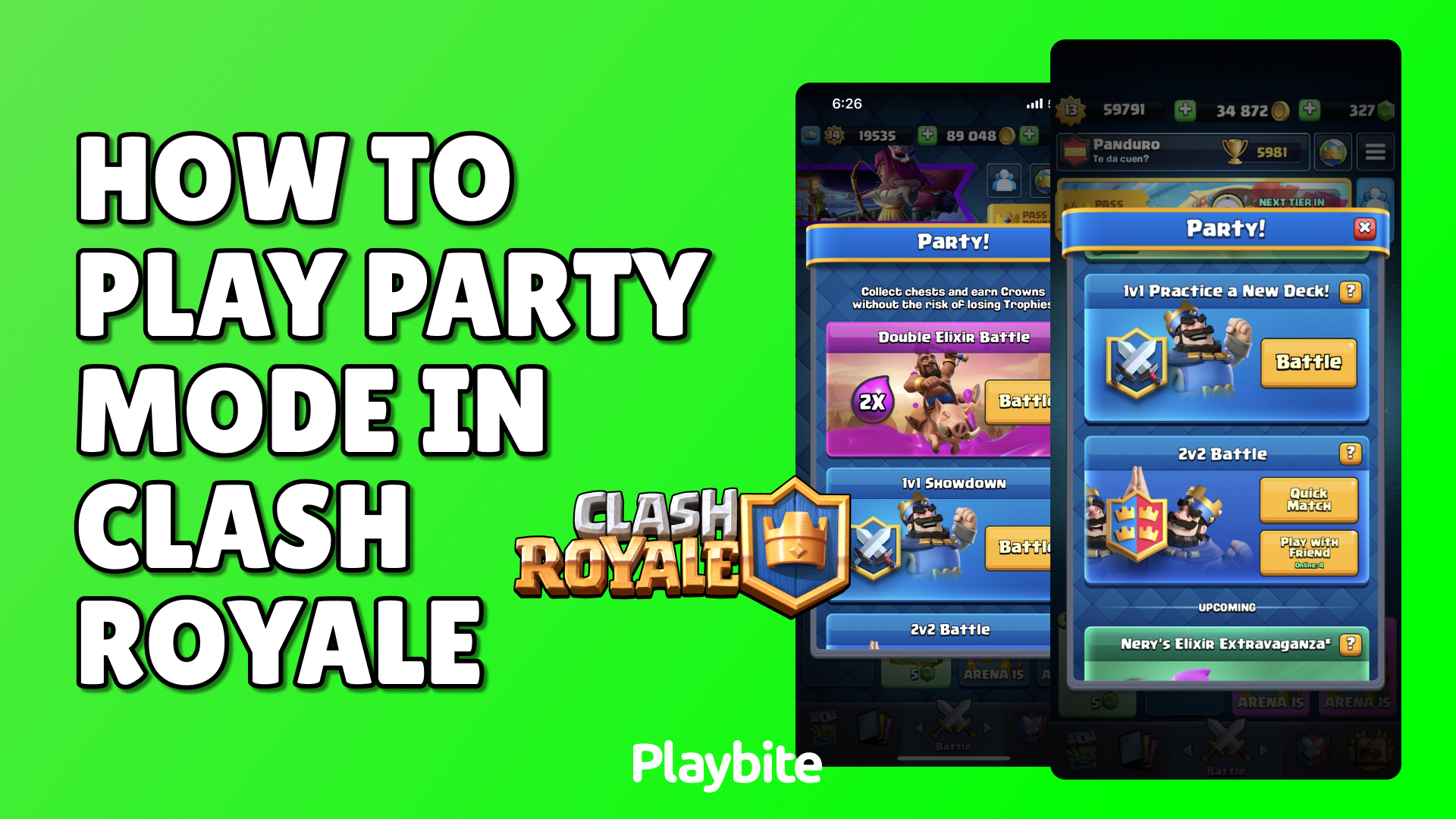 How To Play Party Mode In Clash Royale