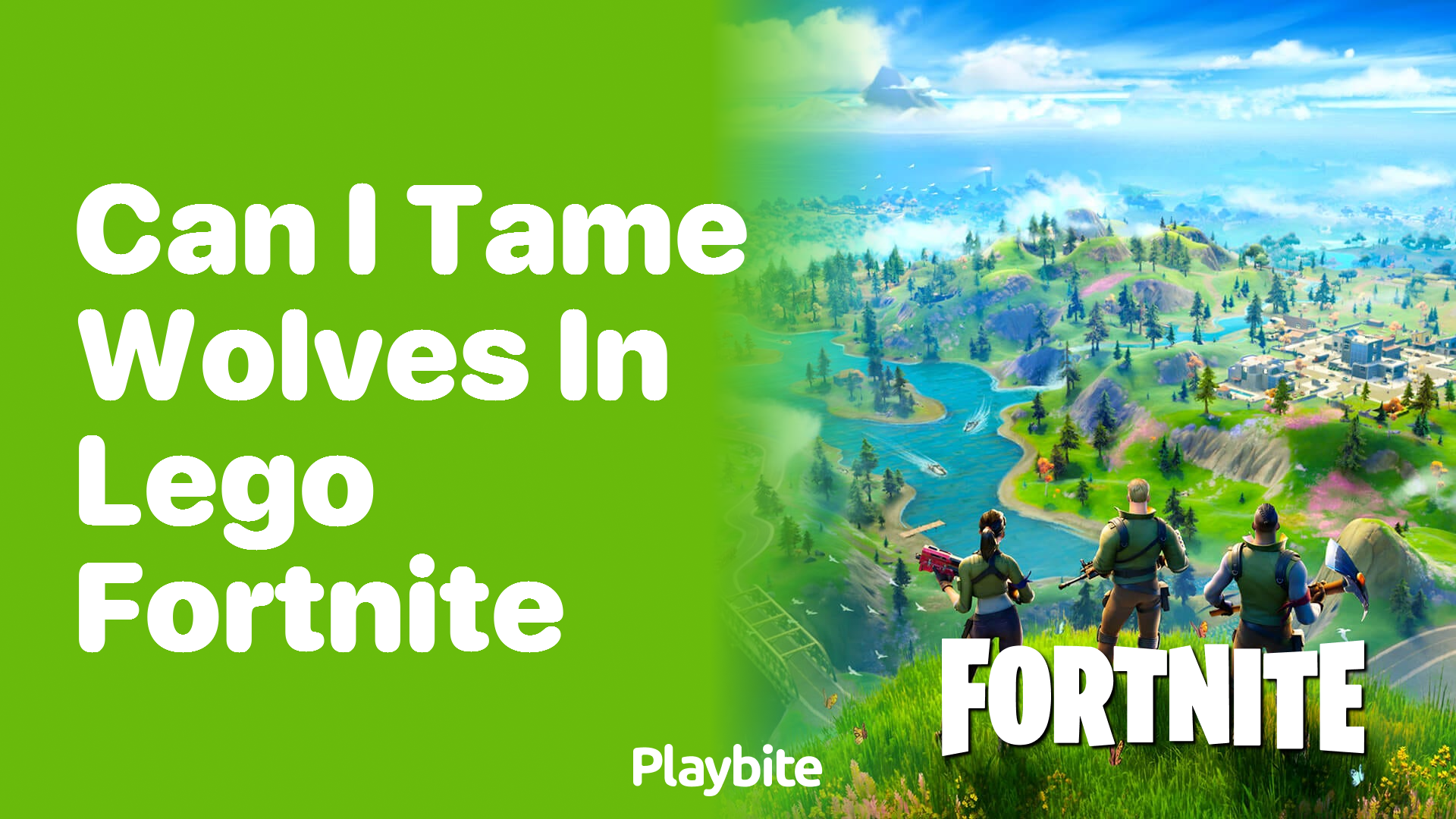 Can I Tame Wolves in Lego Fortnite?
