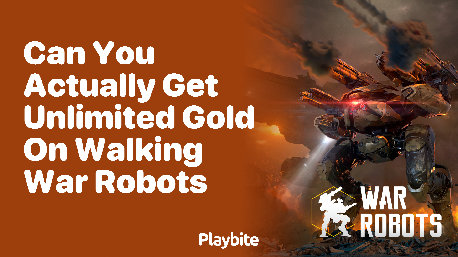 Can You Actually Get Unlimited Gold on Walking War Robots?