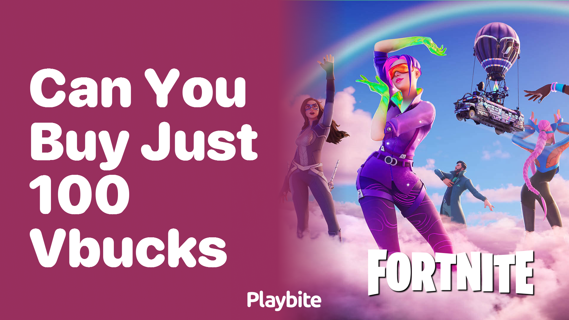 Can You Buy Just 100 V-Bucks in Fortnite?