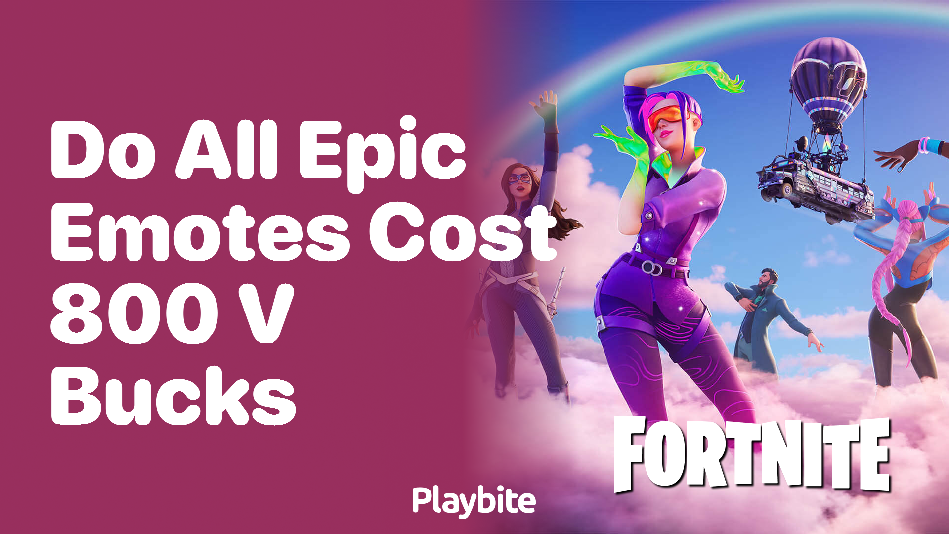 Do All Epic Emotes Cost 800 V-Bucks in Fortnite?