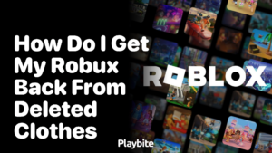 How Do I Get My Robux Back From Deleted Clothes