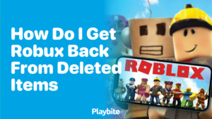 How Do I Get Robux Back From Deleted Items