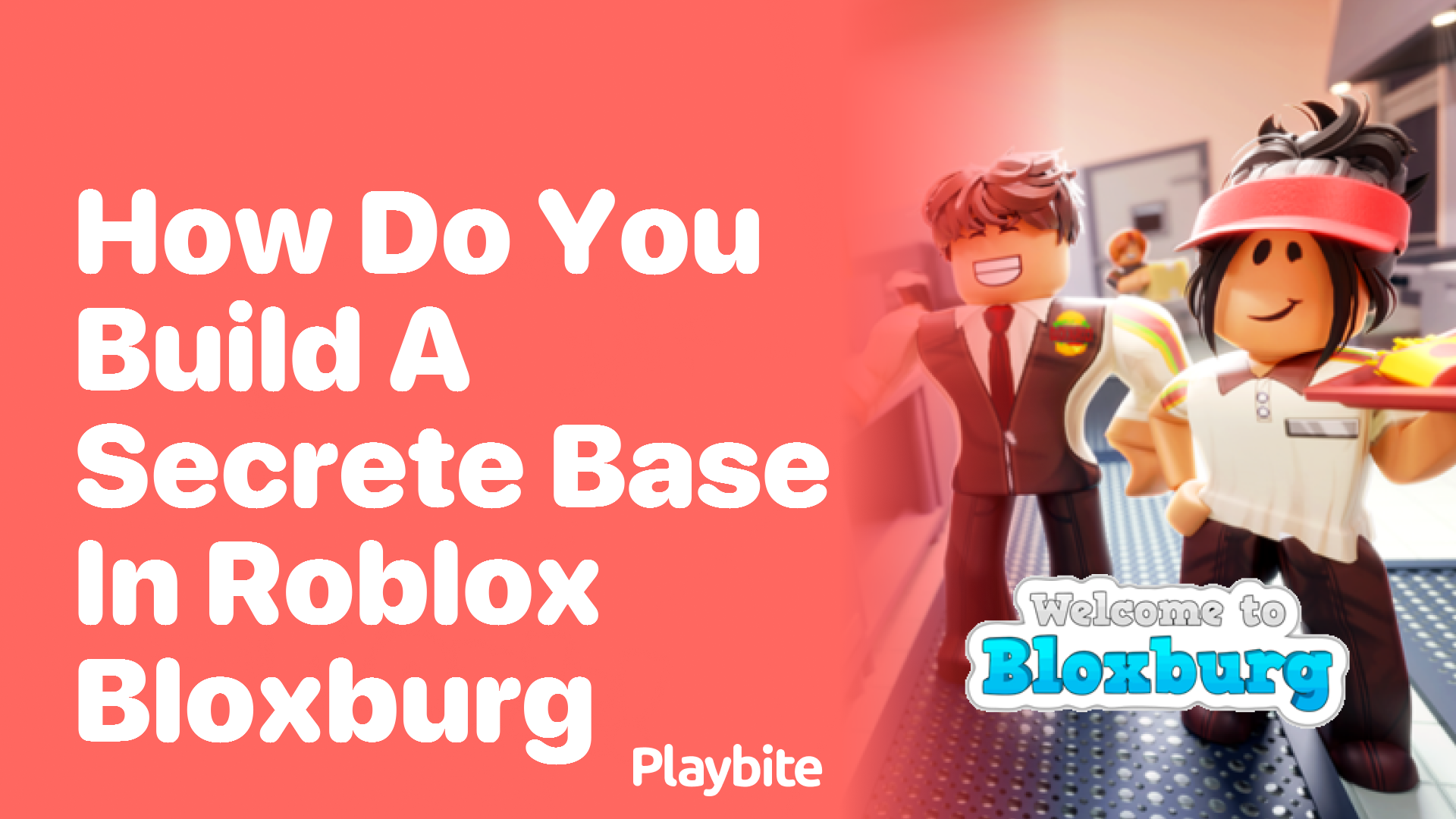How do you build a secret base in Roblox Bloxburg?