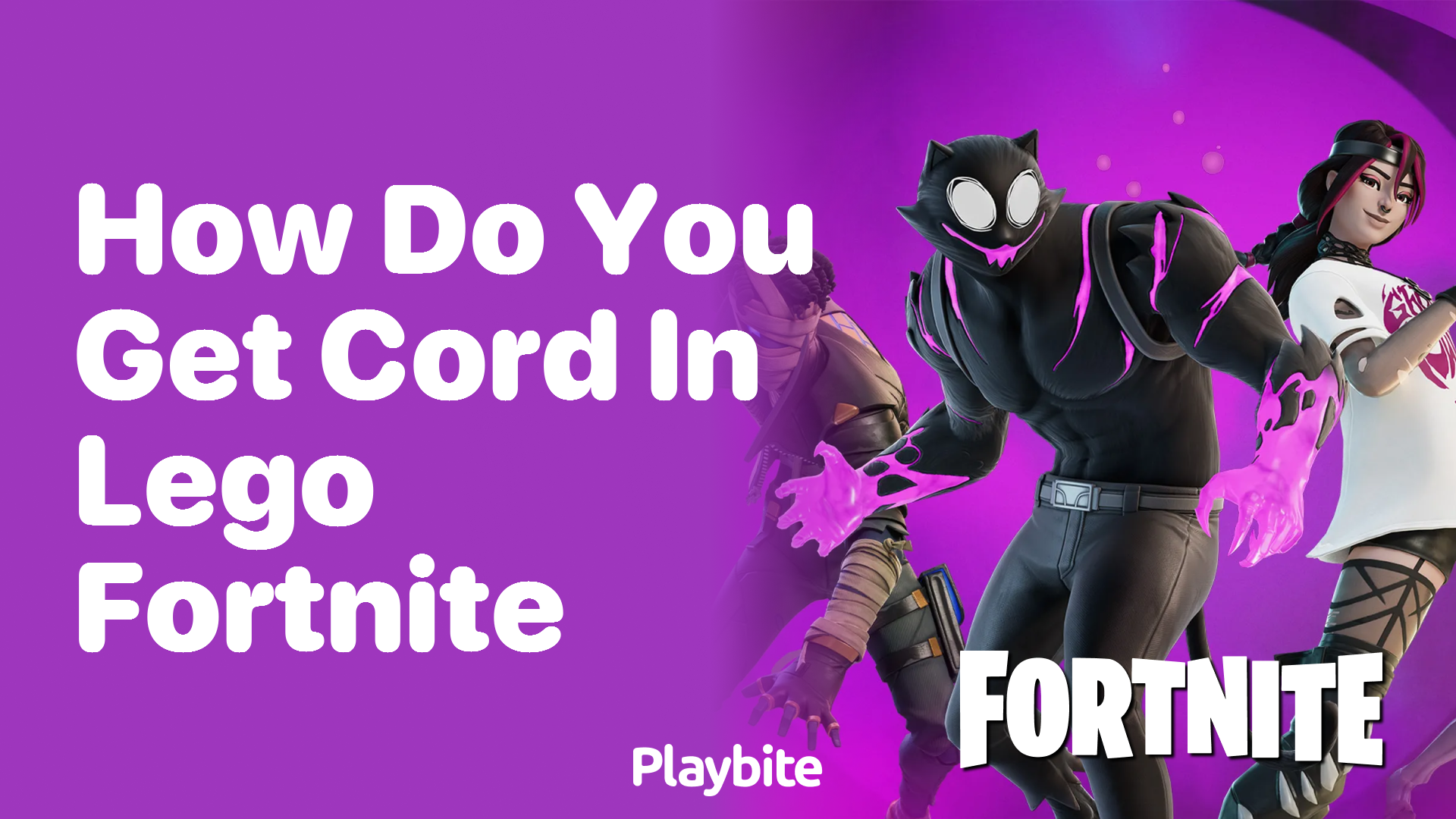 How Do You Get Cord in Lego Fortnite?