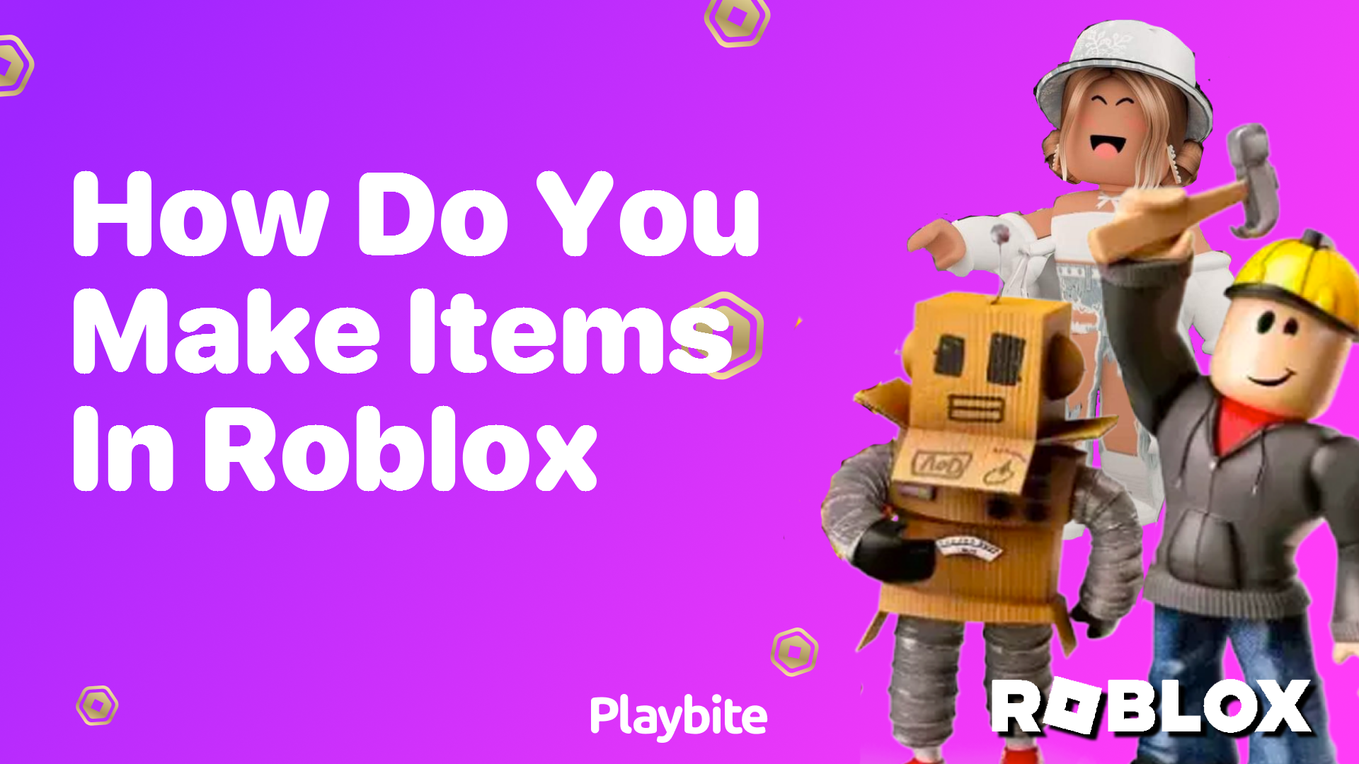 How Do You Make Items in Roblox?