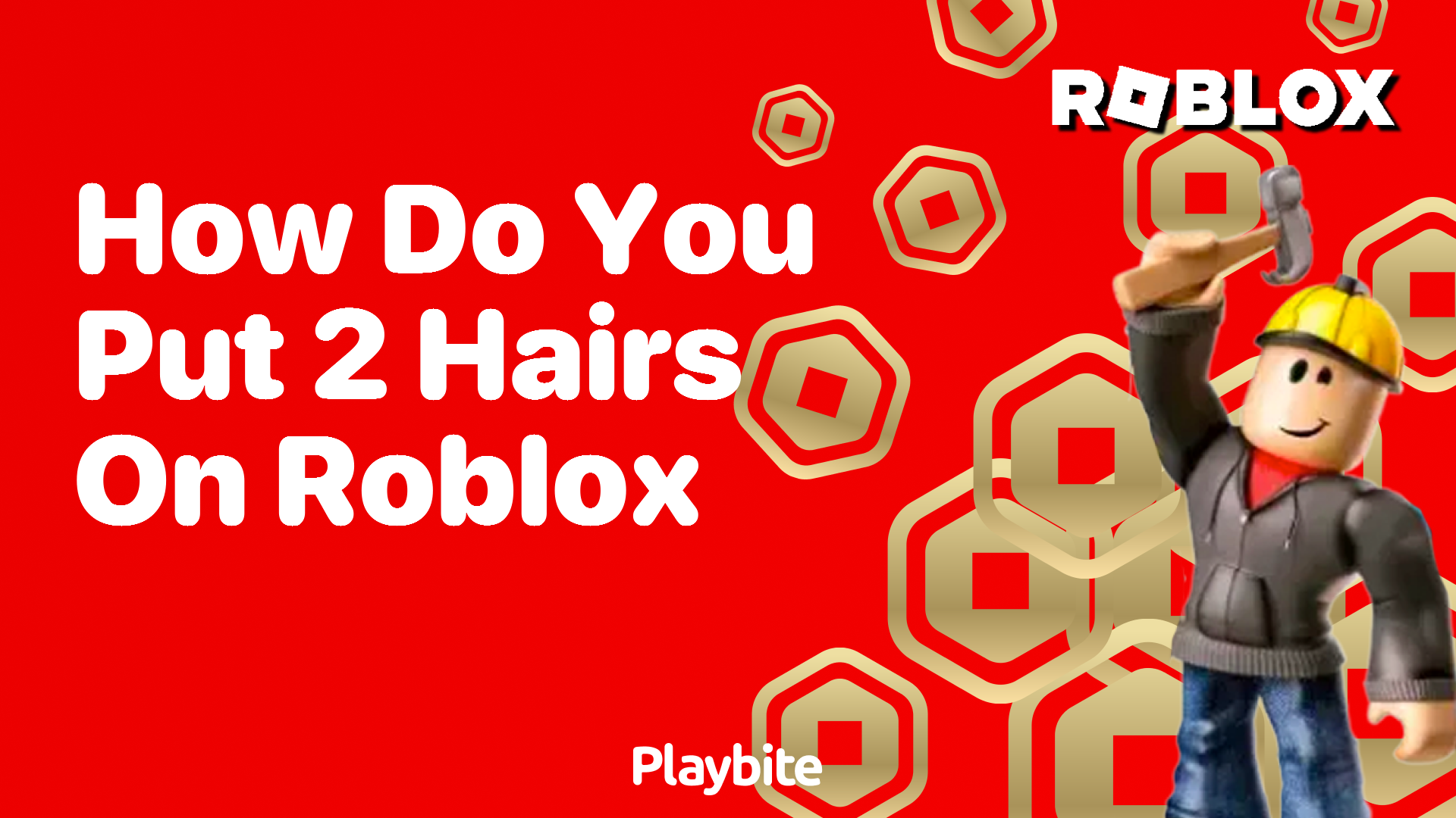 How do you put 2 hairs on Roblox?