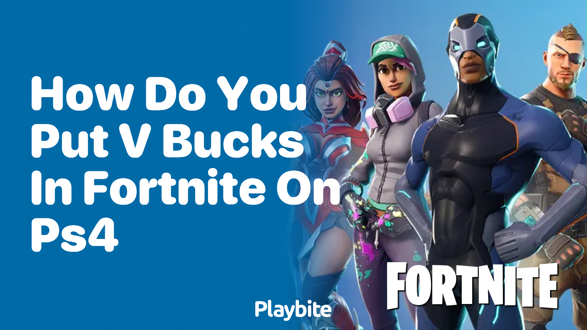 How do you put V-Bucks in Fortnite on PS4?