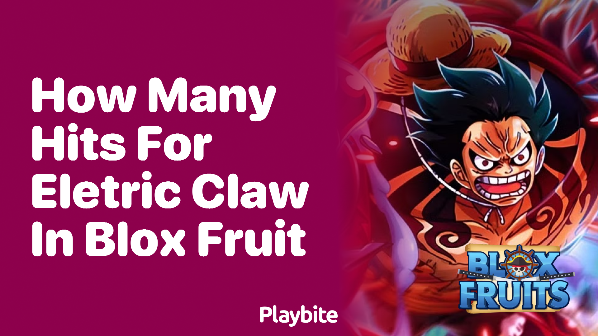 How Many Hits for Electric Claw in Blox Fruit? Playbite