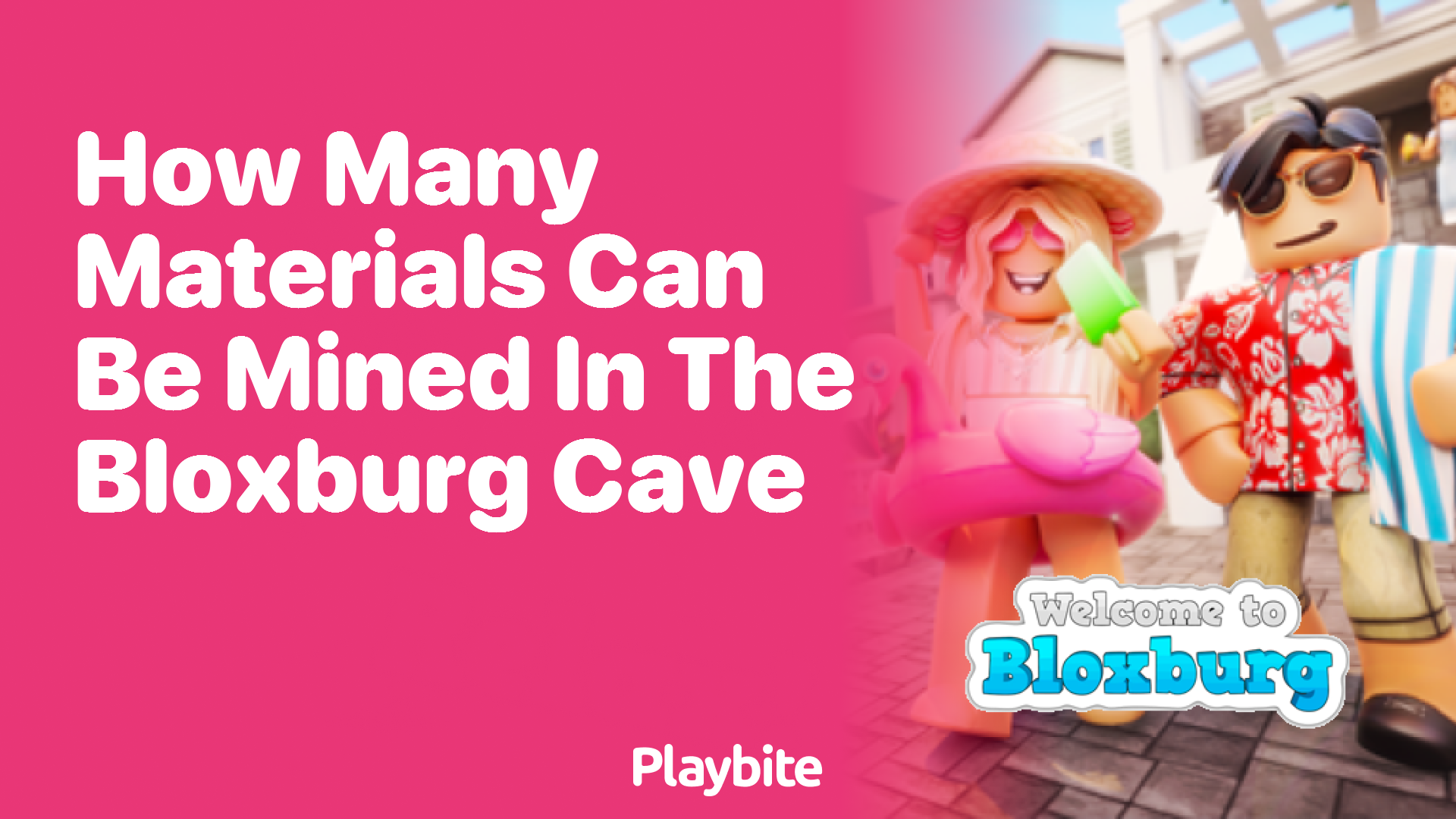 How many materials can you mine in the Bloxburg cave?