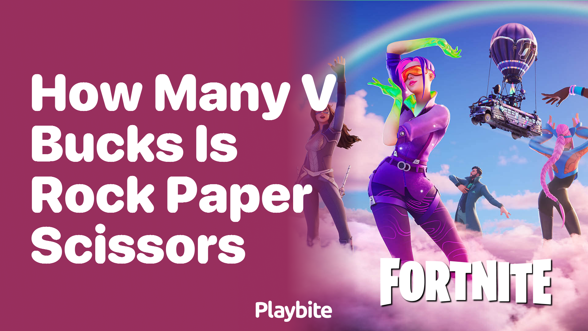 How Many V-Bucks Is Rock Paper Scissors in Fortnite?