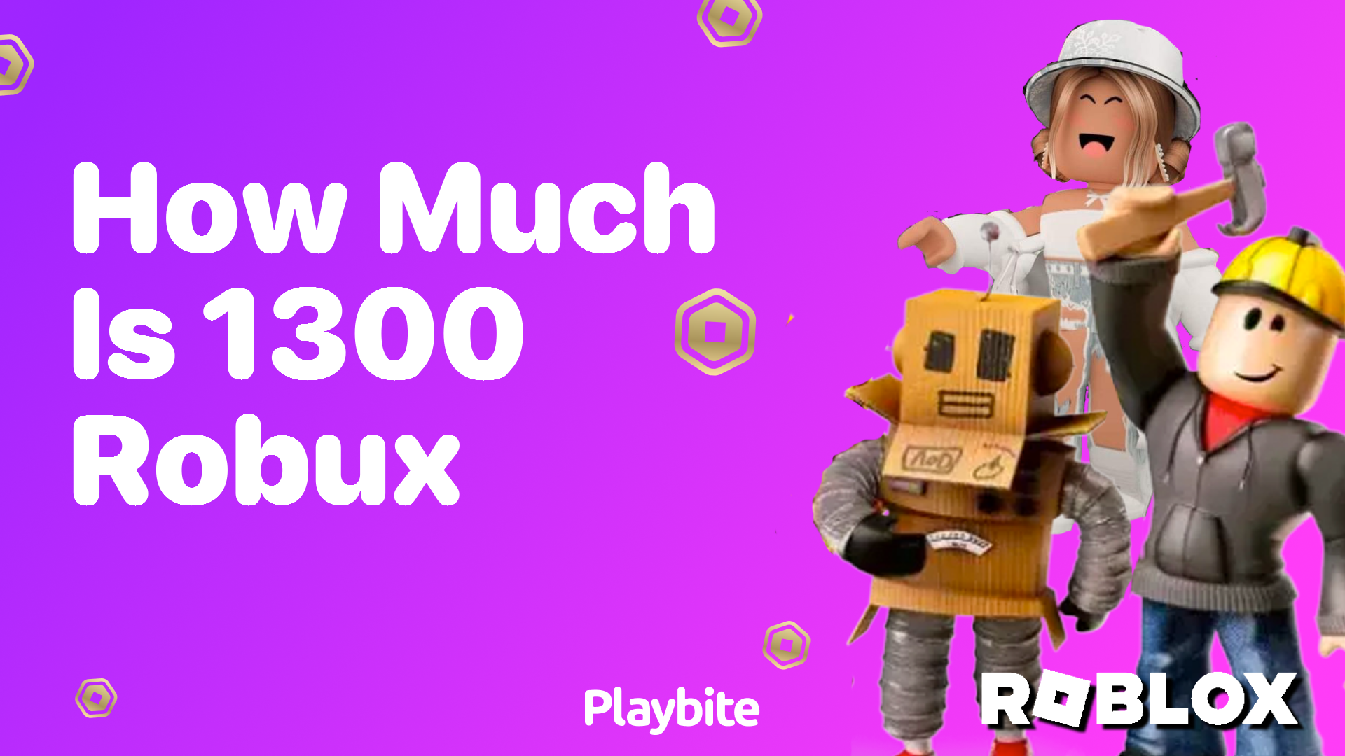 How Much Does 1300 Robux Cost?
