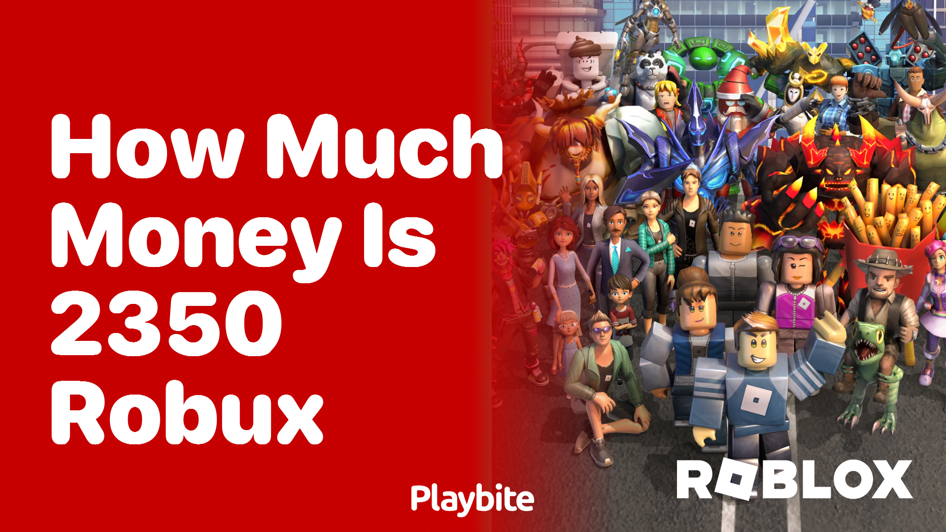 How Much Money is 2350 Robux?