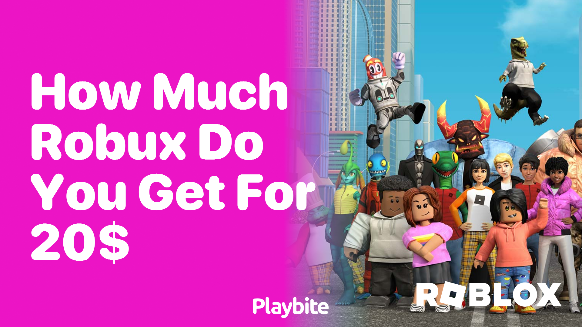 How Much Robux Do You Get for $20?