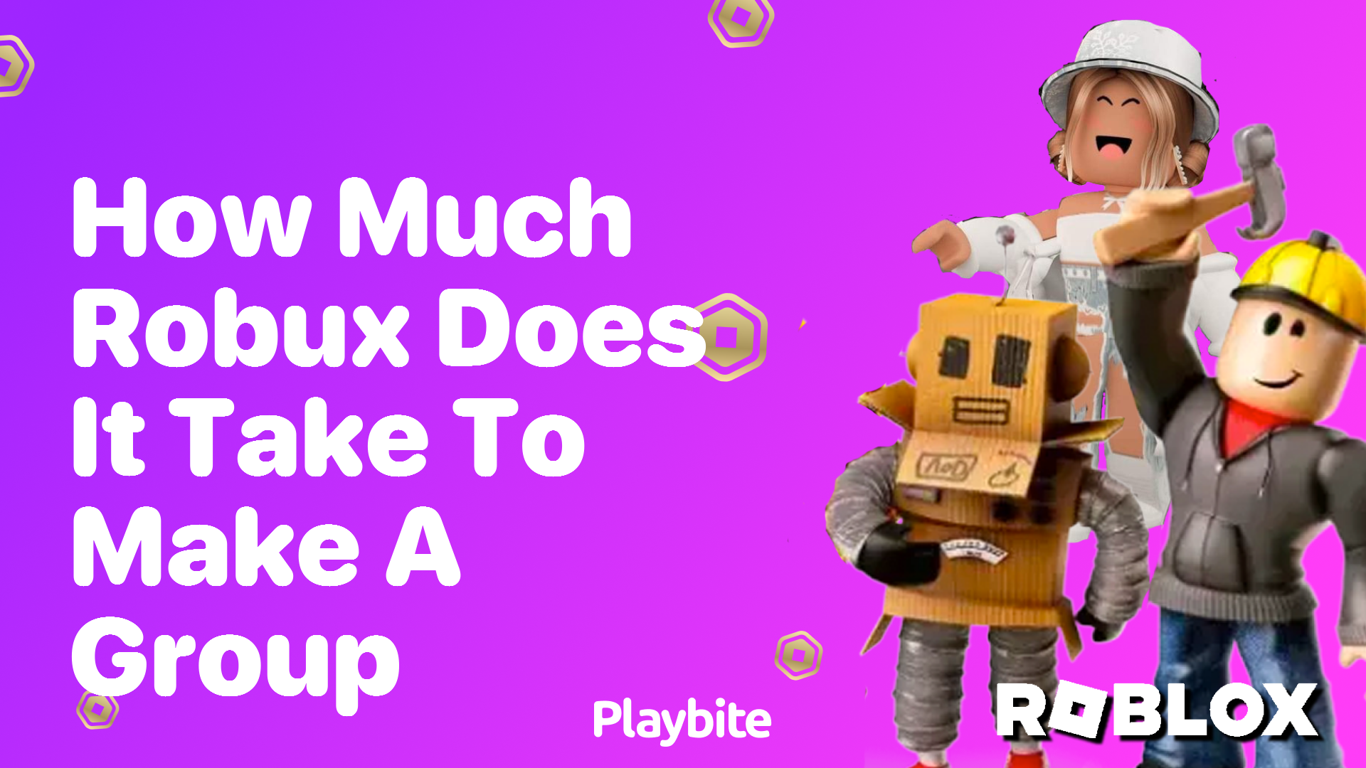 How Much Robux Does It Take to Make a Group in Roblox?