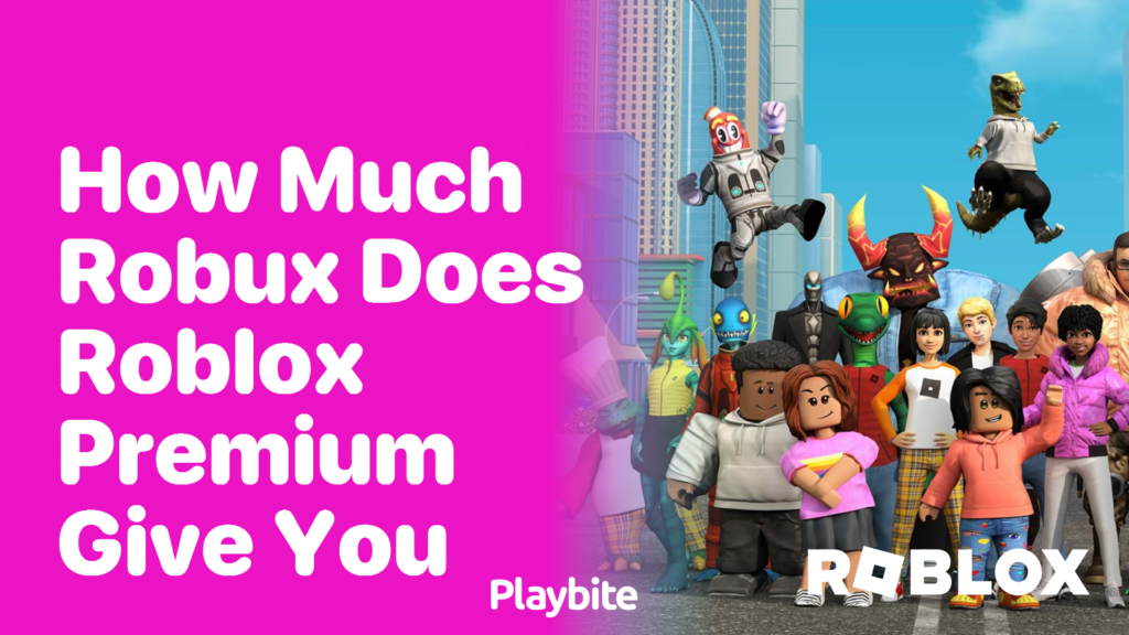 How Much Robux Does Roblox Premium Give You Playbite How Much Robux Does Roblox Premium Give You 1024x576