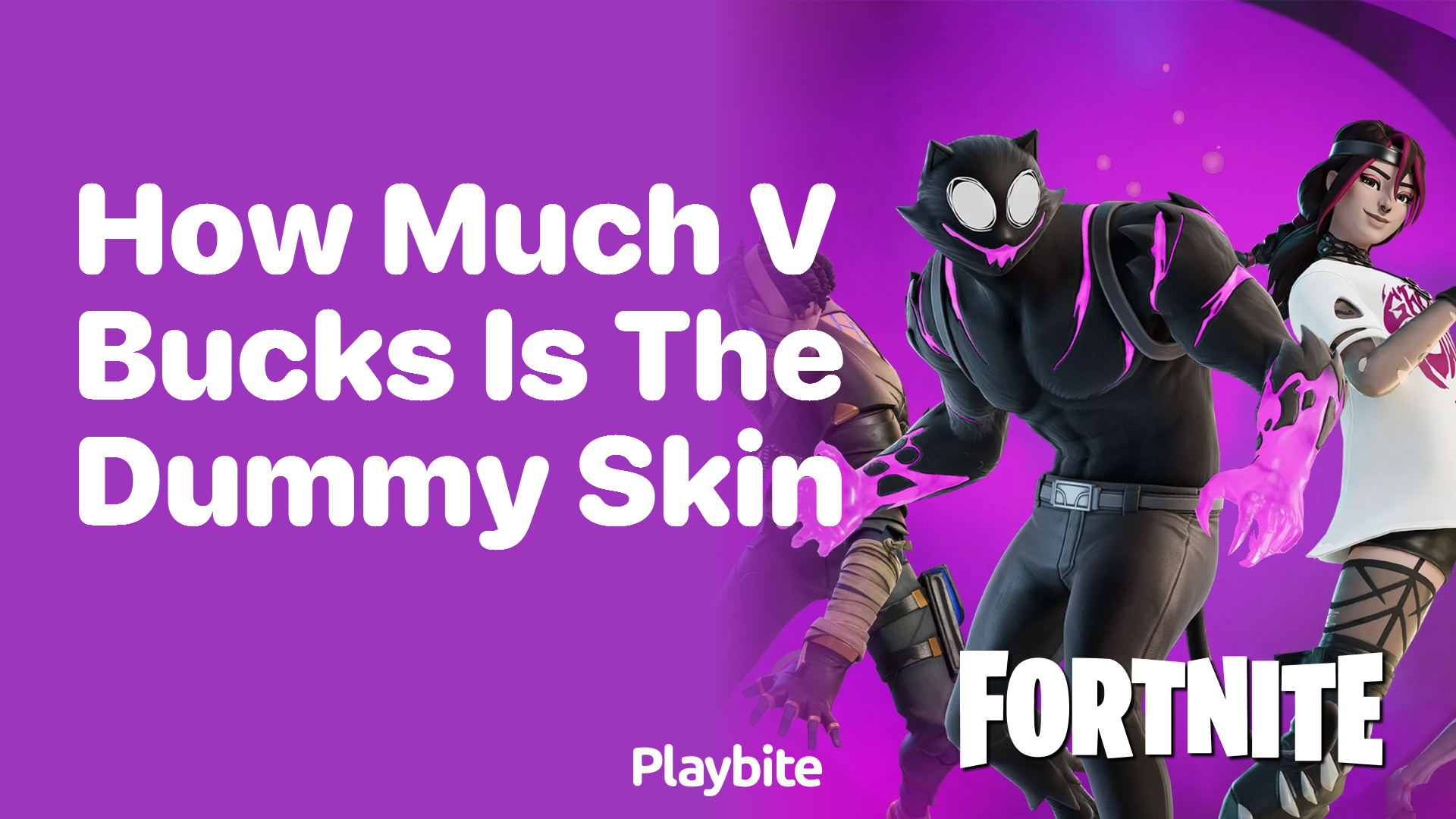 How Much V-Bucks Is the Dummy Skin in Fortnite?
