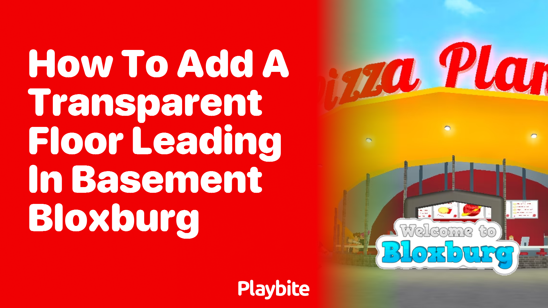 How to Add a Transparent Floor Leading into Your Basement in Bloxburg