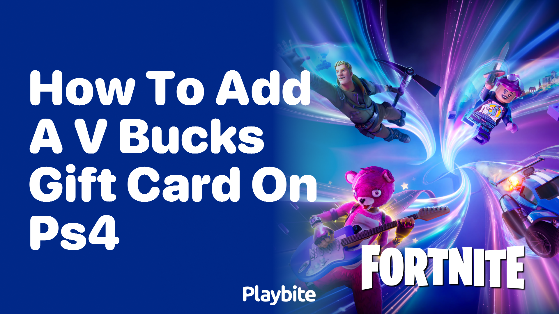 How to Add a V-Bucks Gift Card on PS4