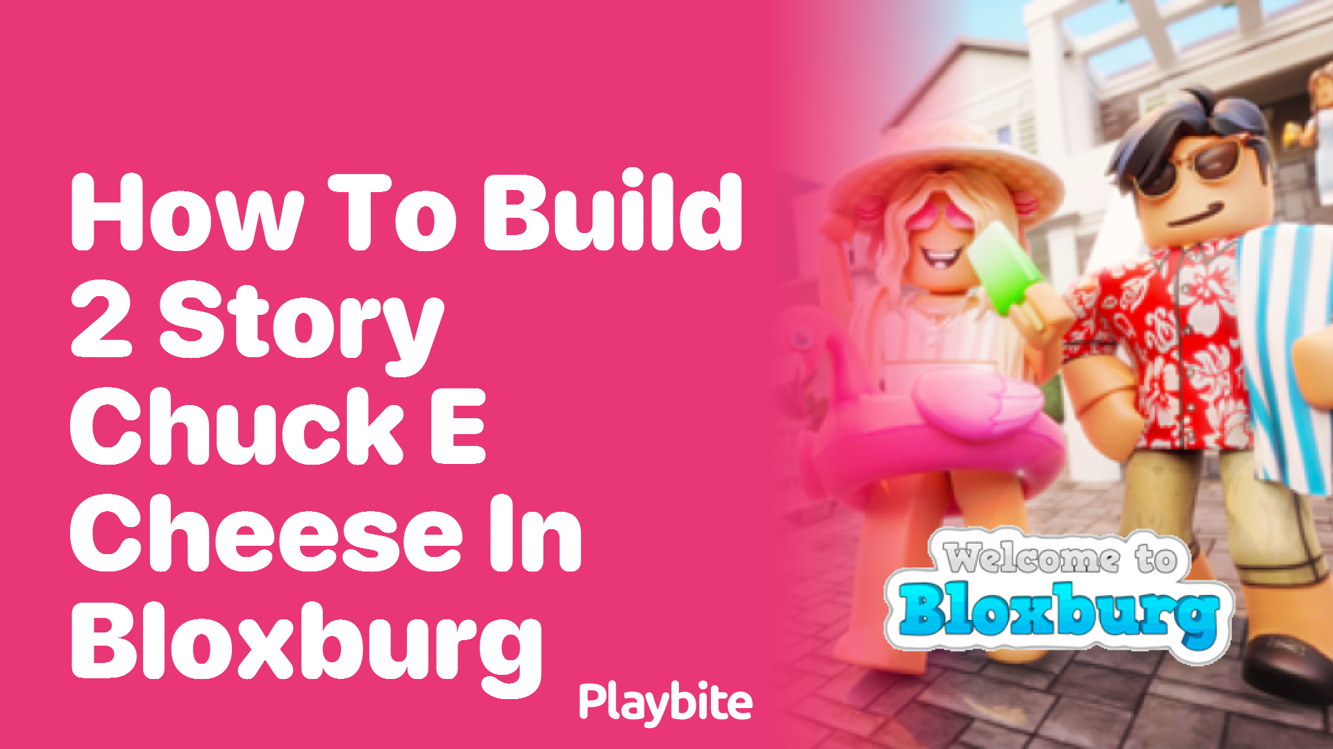 How to Build a 2-Story Chuck E. Cheese in Bloxburg