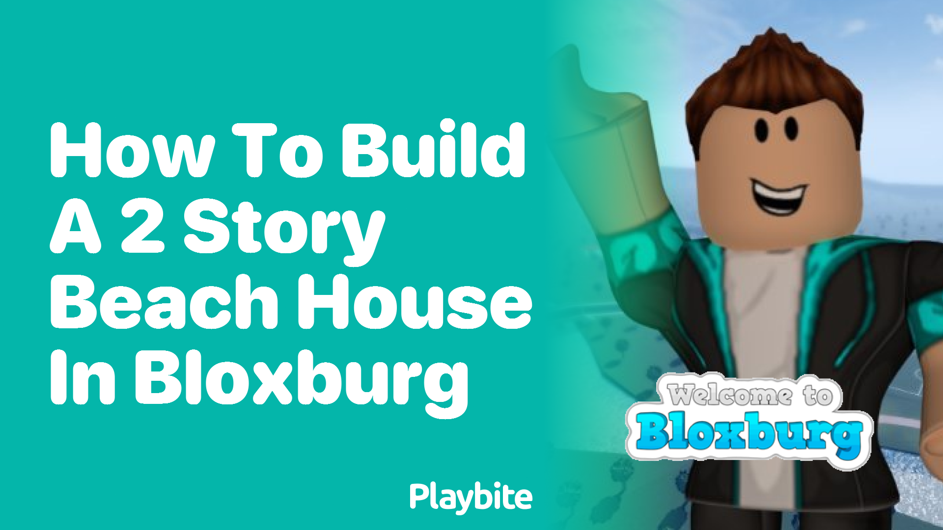How to Build a 2-Story Beach House in Bloxburg