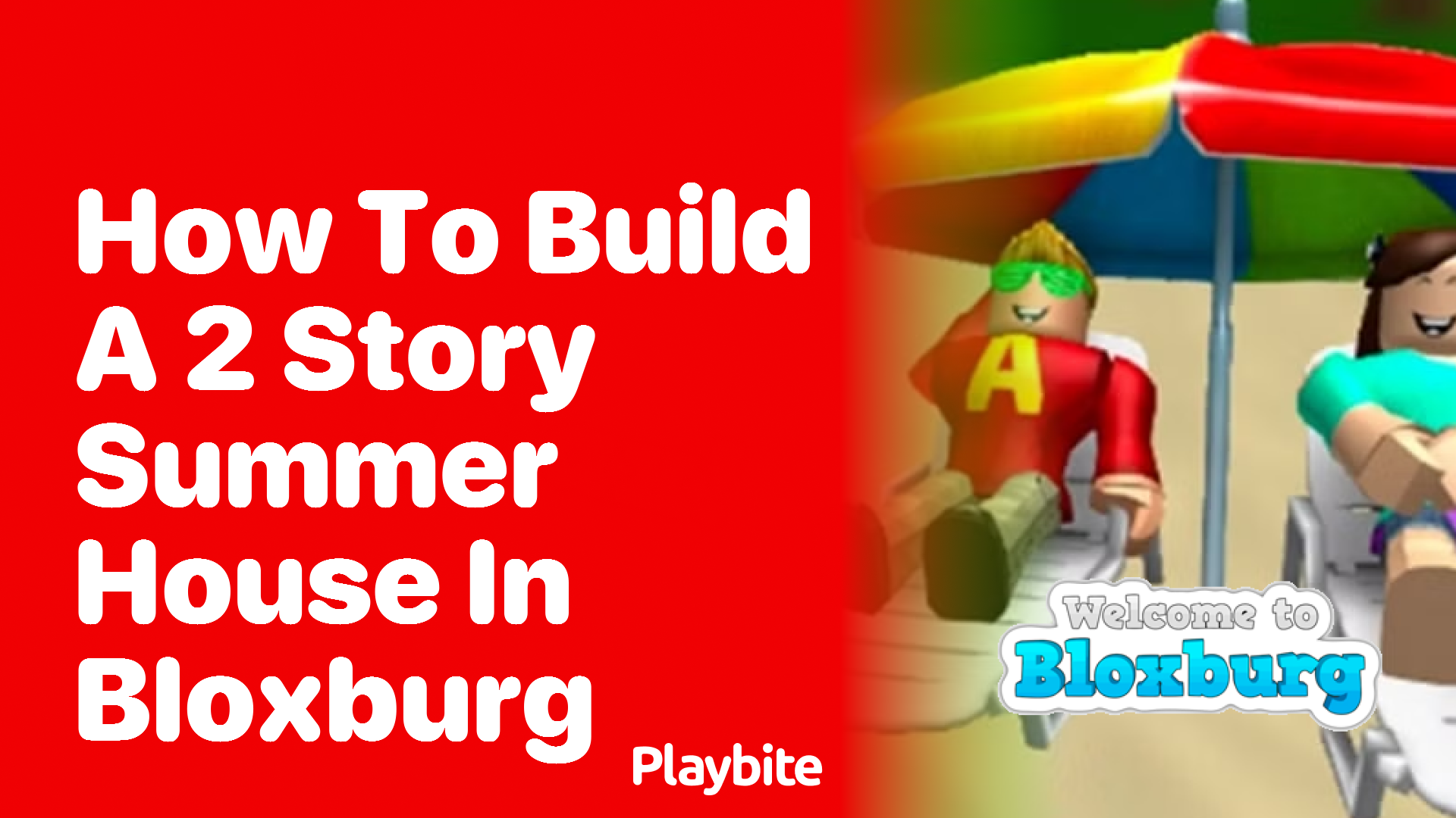 How to Build a 2-Story Summer House in Bloxburg