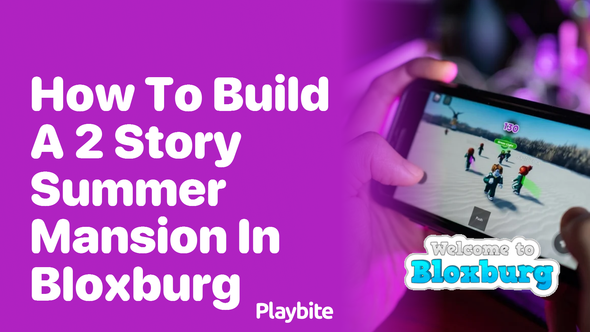 How to Build a 2-Story Summer Mansion in Bloxburg