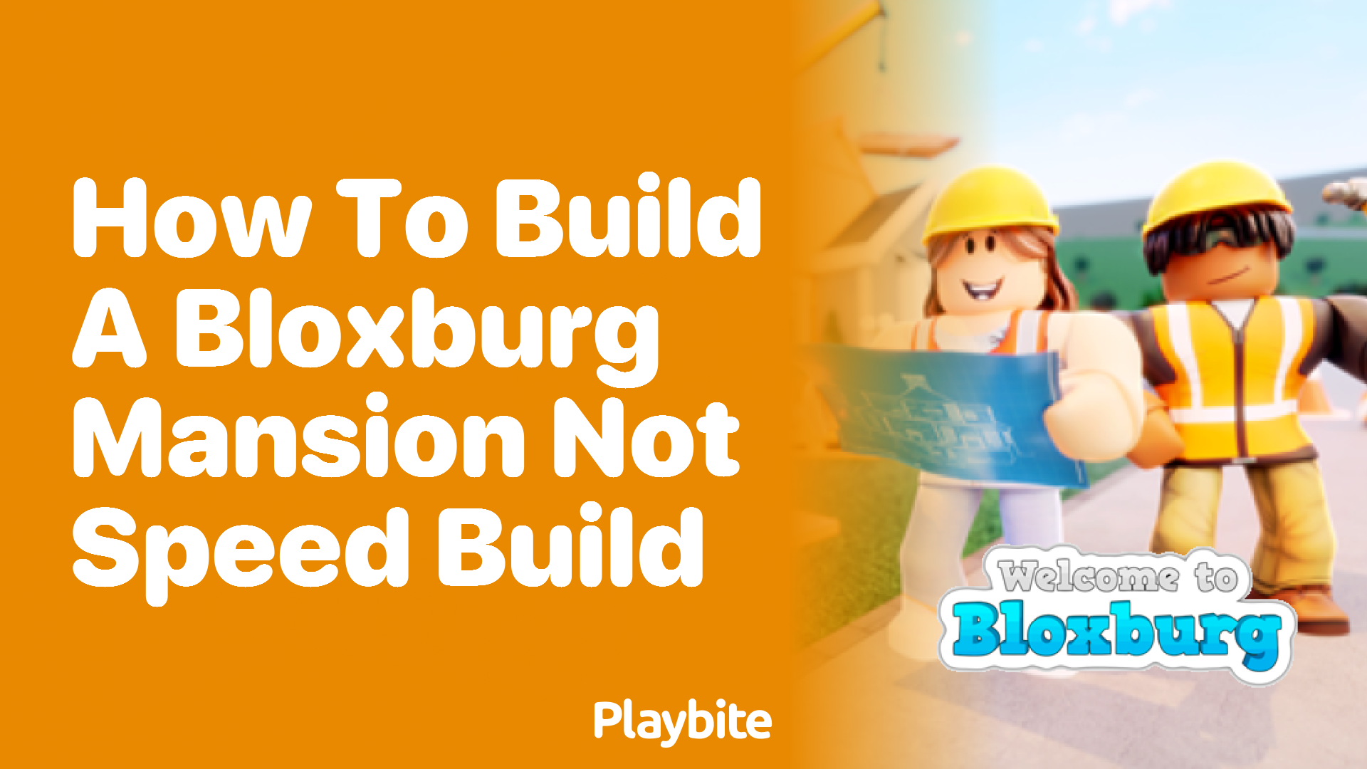 How to Build a Bloxburg Mansion Not Speed Build