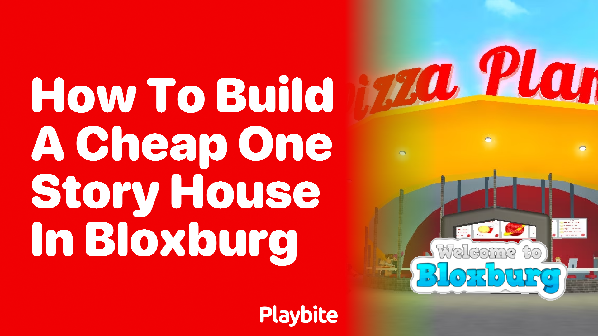 How to Build a Cheap OneStory House in Bloxburg Playbite