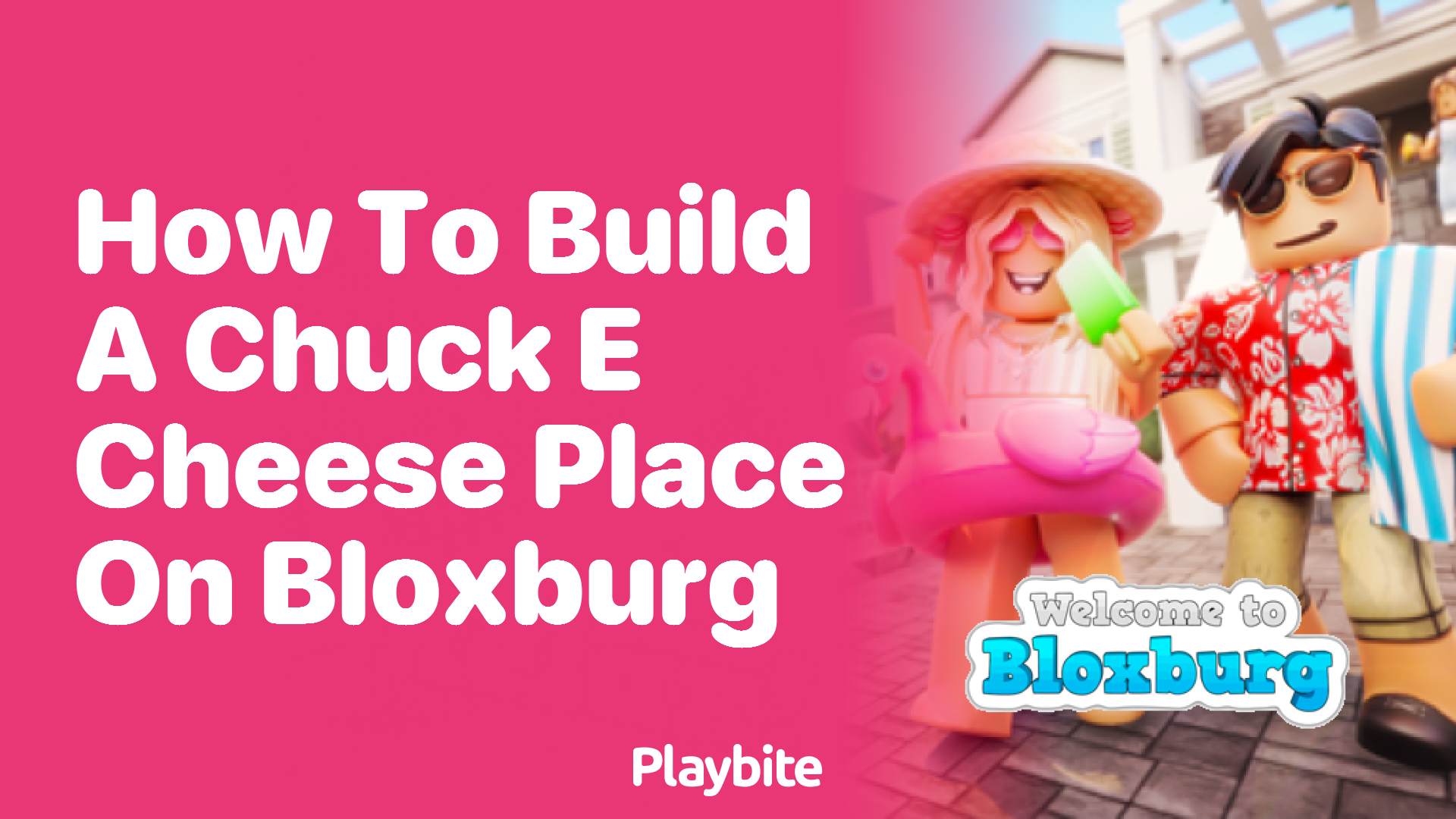 How to Build a Chuck E. Cheese Place on Bloxburg
