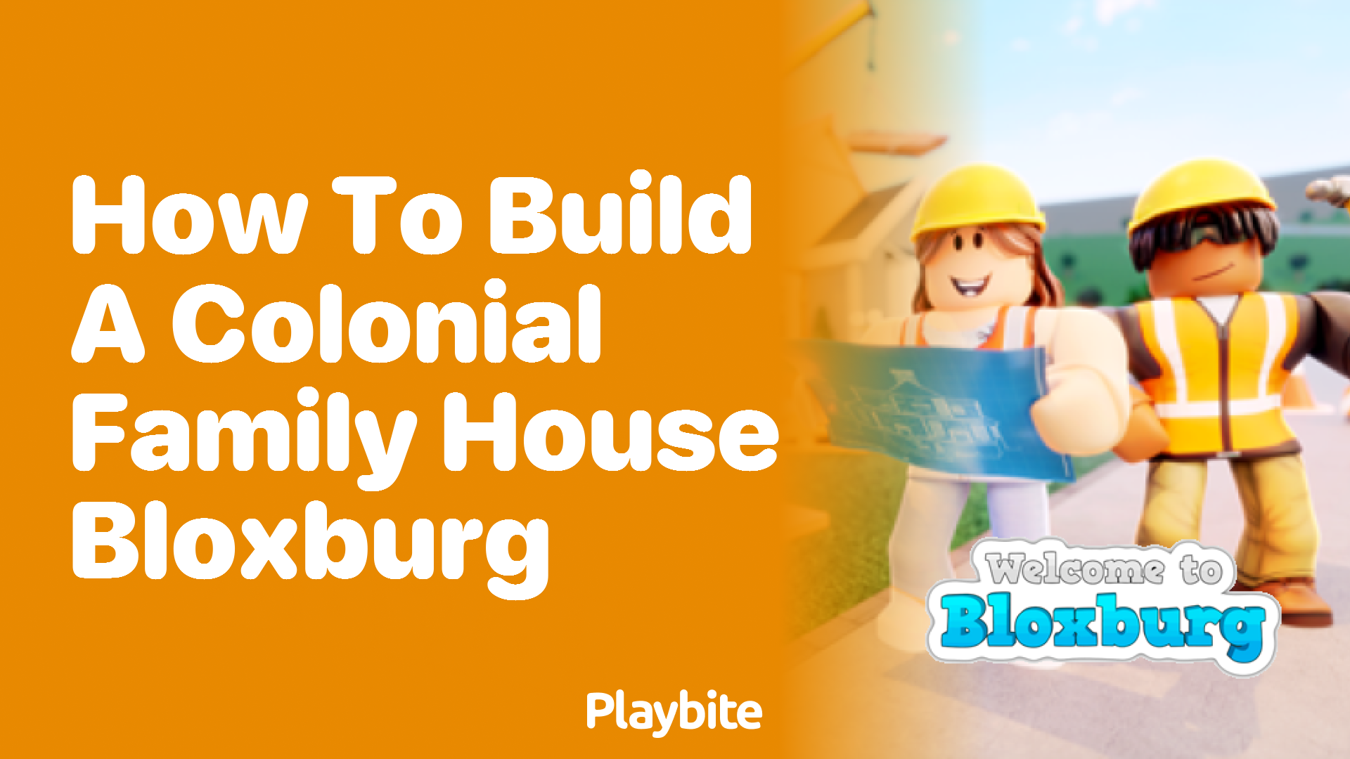 How to Build a Colonial Family House in Bloxburg
