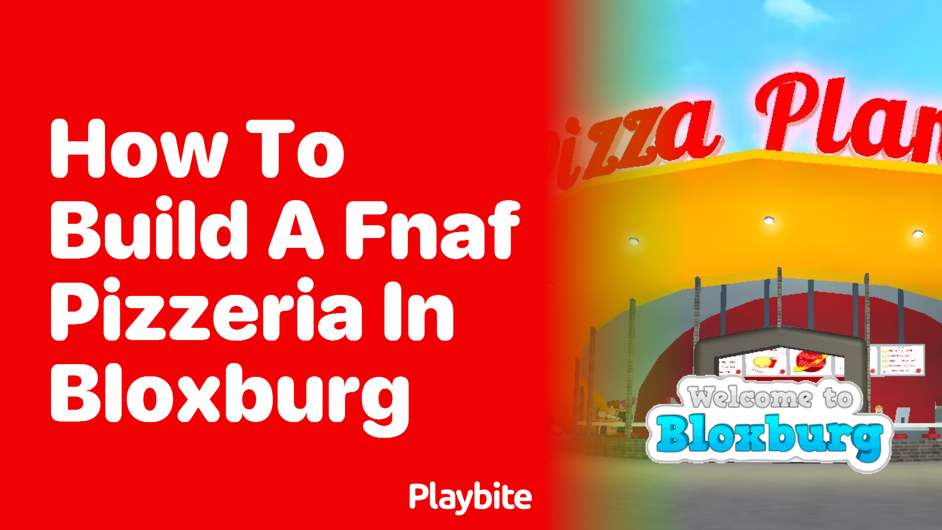 How to Build a FNAF Pizzeria in Bloxburg