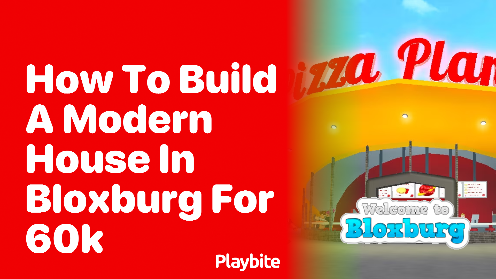How to Build a Modern House in Bloxburg for 60K