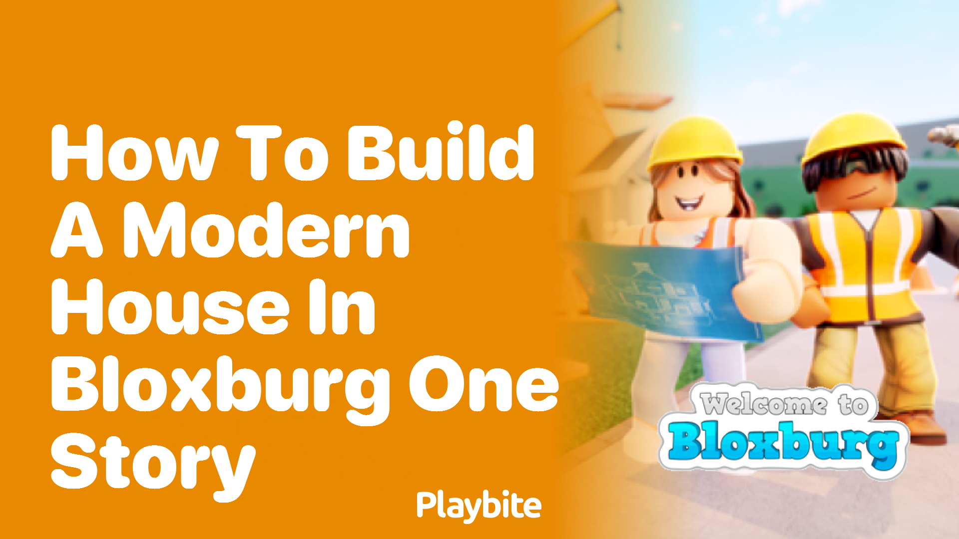 How to Build a Modern House in Bloxburg One Story