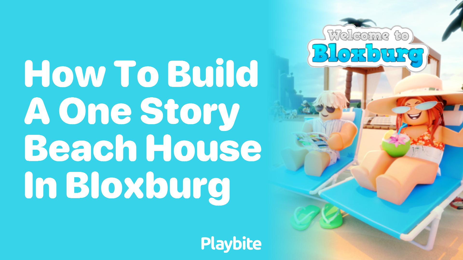 How to Build a One Story Beach House in Bloxburg