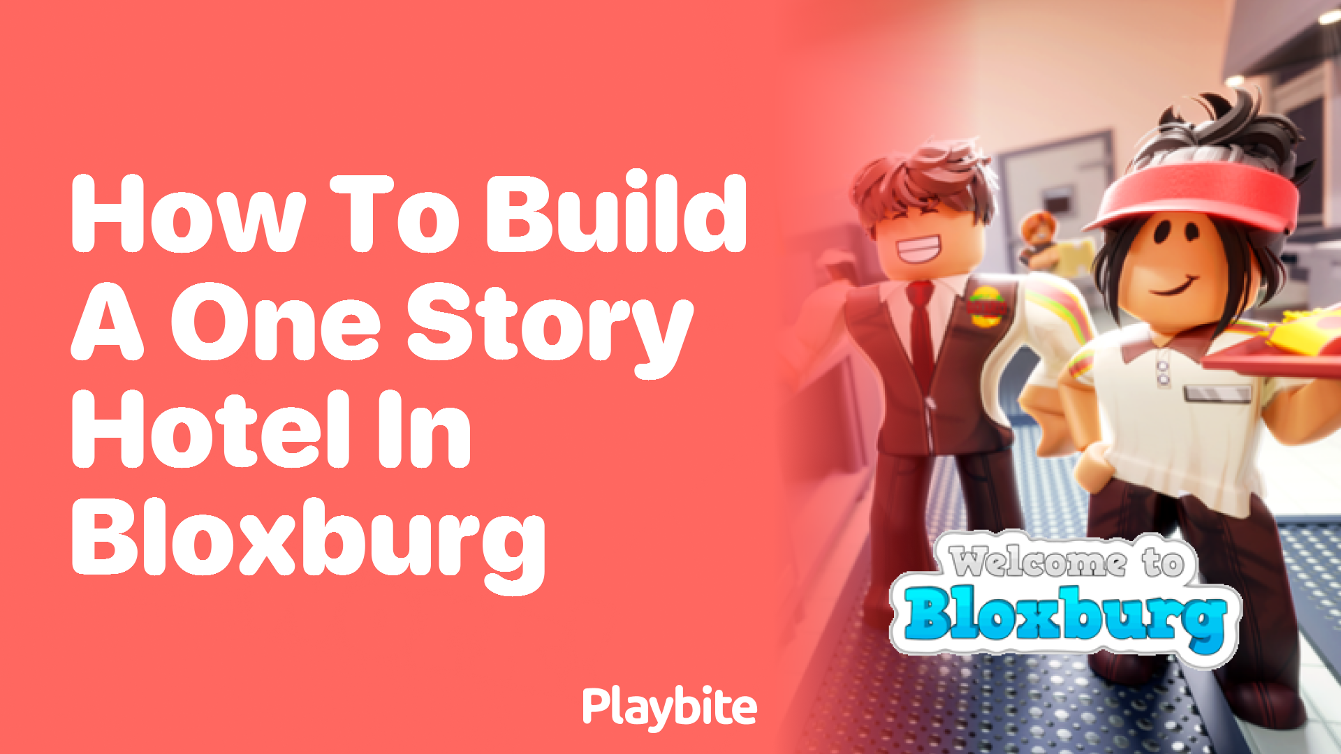 How to Build a One-Story Hotel in Bloxburg