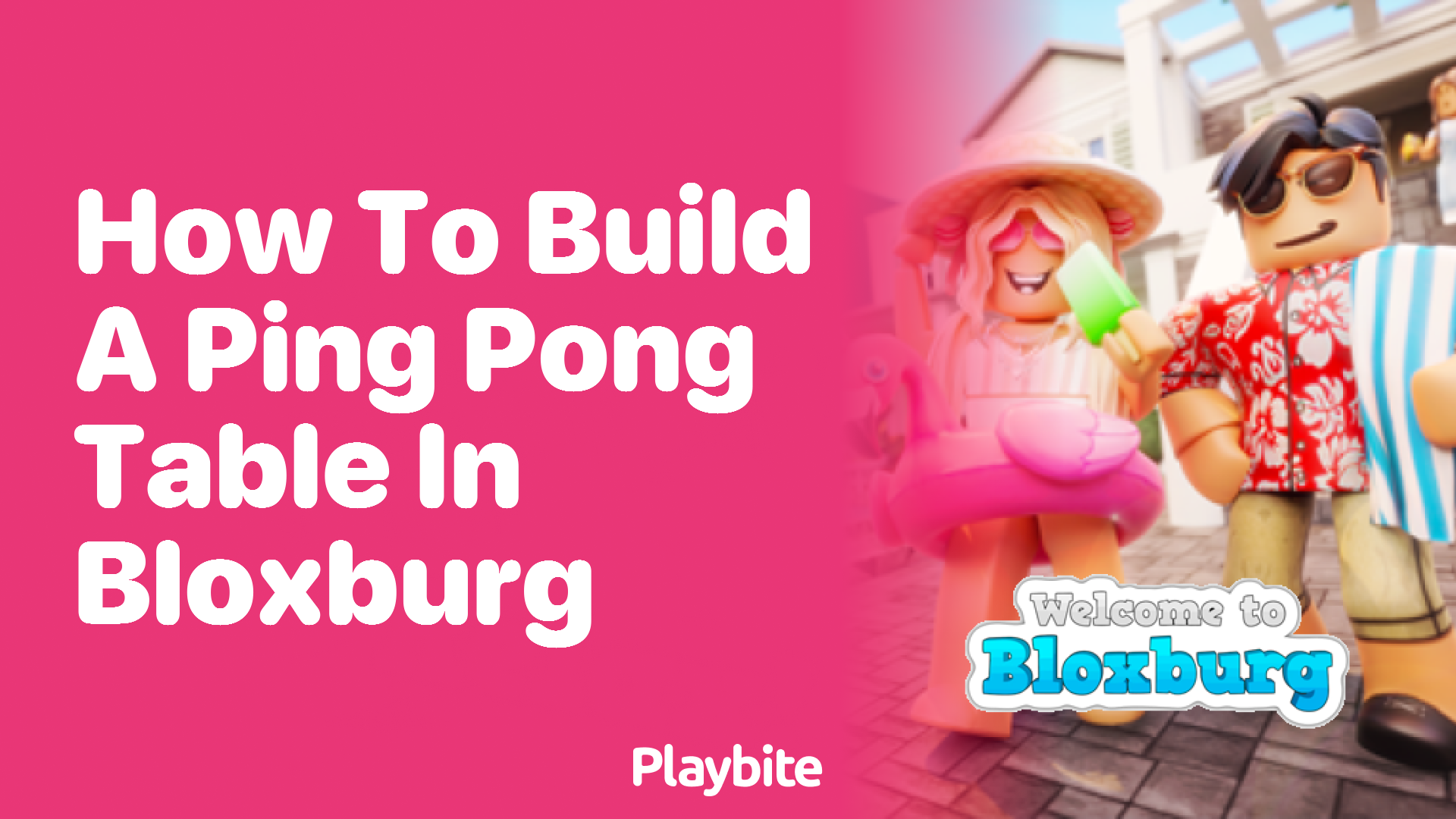 How to Build a Ping Pong Table in Bloxburg